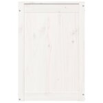 vidaXL Boîte à linge Blanc 44x44x66 cm Bois massif de pin