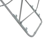 vidaXL Chaises de plage pliables lot de 2 Acier et tissu oxford Gris