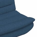 vidaXL Chaise pivotante Bleu 63 x 75 x 76 cm tissu