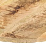 vidaXL Dessus de table Bois de manguier solide Rond 15-16 mm 40 cm