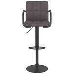 vidaXL Tabourets de bar lot de 2 taupe tissu