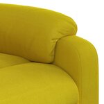 vidaXL Fauteuil de massage inclinable jaune velours
