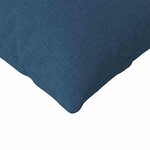 vidaXL Coussins de canapé 2 Pièces Bleu 200 x 40 cm tissu