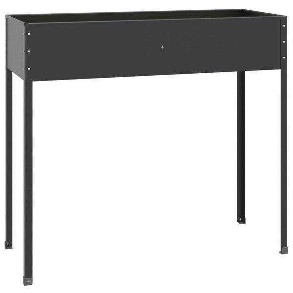 vidaXL Jardinière Anthracite 100 5x40 5x90 cm Acier galvanisé