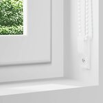 vidaXL Store enrouleur occultant blanc cassé 75x210cm largeur du tissu