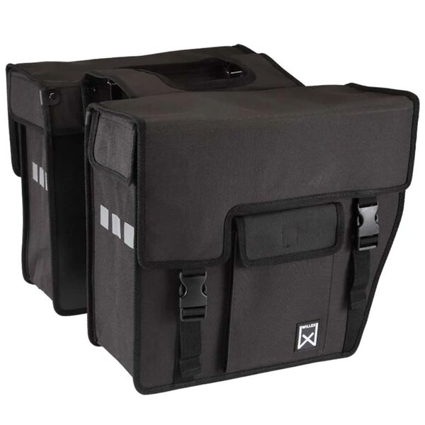 Willex Sac de vélo 2 Pièces Shopper 33 L Noir 10701