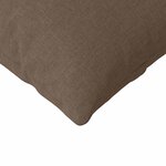 vidaXL Coussins de canapé 2 Pièces Marron 200 x 40 cm tissu