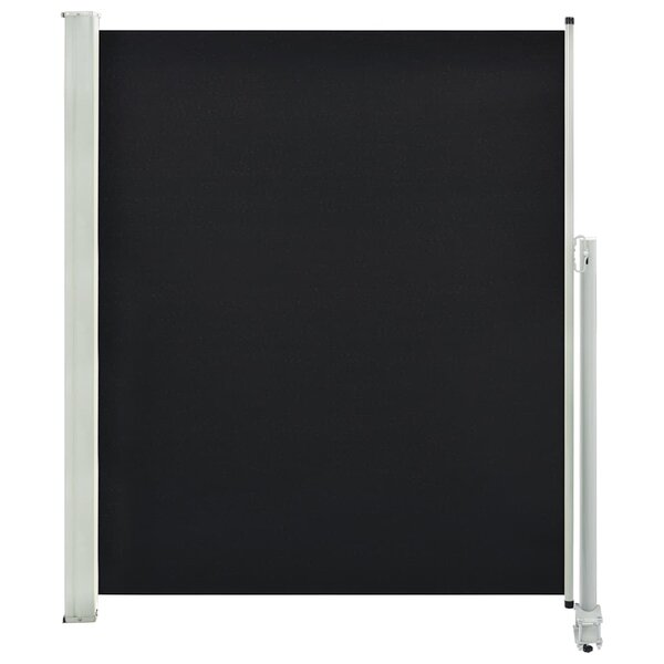 vidaXL Auvent latéral rétractable de patio 160 x 300 cm Noir