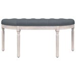 vidaXL Banc Gris foncé 110 5x45x49 cm Velours