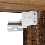 vidaXL Armoire à miroir de salle de bain vieux bois bois d'ingénierie