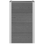 vidaXL Jardinière surélevée Gris 50 x 30 x 82 cm WPC et Aluminium