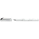 Stylo plume glam vip pointe moyenne mineral-white schneider