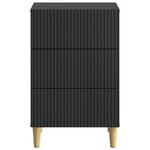 vidaXL Cabinet de chevet Noir 43 x 41 x 66 5 cm Bois d'ingénierie