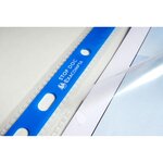 Sachet De 25 Pochettes Perforées Stop Doc Ouverture En Coin - Polypropylène Lisse 6/100e - A4 - Cristal - X 4 - Exacompta