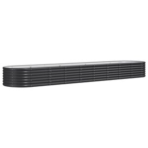 vidaXL Lit surélevé de jardin Acier enduit de poudre Anthracite