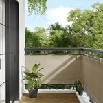 vidaXL Écran de balcon beige 75x800 cm 100  polyester oxford