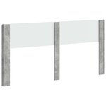 vidaXL Tête de lit Gris béton PB