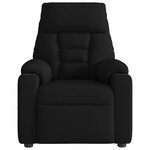 vidaXL Fauteuil de massage inclinable électrique Noir Tissu