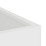 vidaXL Cache-pot de jardin Blanc 32 x 32 x 40 cm Acier laminé à froid