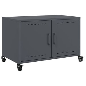 vidaXL Meuble TV anthracite 68x39x43 5 cm acier