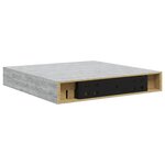 vidaXL Étagère murale flottante gris béton 23x23 5x3 8 cm MDF