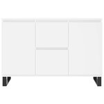 vidaXL Buffet blanc 101 5x35x70 cm bois d'ingénierie
