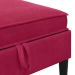 vidaXL Ensemble de meubles pour le salon 6 Pièces Bordeaux Velours