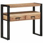 vidaXL Table console Marron 90 x 33 x 75 cm Bois d'acacia massif