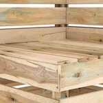 vidaXL Canapé palette d'angle de jardin bois de pin imprégné