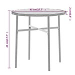 vidaXL Ensemble à manger de jardin 3 Pièces Résine tressée Noir