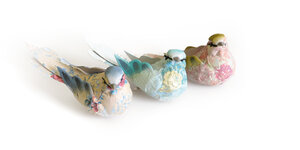 Oiseaux décoratifs (sur pince) Papier 3 pièces