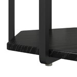 Table d'appoint vidaXL 2 pièces Bois d'ingénierie chêne noir et métal