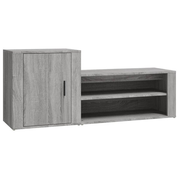 vidaXL Armoire à chaussures Sonoma gris 130x35x54 cm Bois d'ingénierie