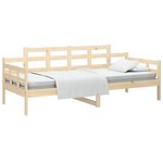 vidaXL Lit de jour sans matelas bois de pin massif 90x190 cm