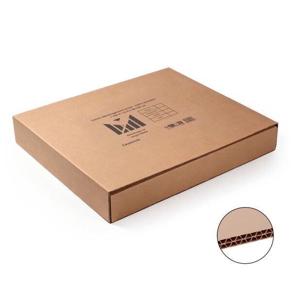 Carton déménagement écran ou cadre ajustables – L 100 X l 15X h 90-160 cm