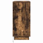 vidaXL Cabinet de chevet avec tiroir avec Chêne fumé 71 x 34.5 x 75 cm
