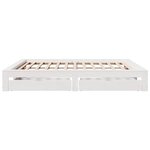 vidaXL Cadre de lit sans matelas blanc 180x200 cm bois massif de pin