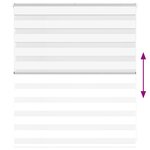 vidaXL Store zèbre blanc 120x100 cm largeur du tissu 115 9cm polyester