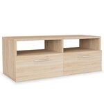 vidaXL Meuble TV Bois d’ingénierie 95x35x36 cm Chêne