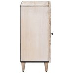 vidaXL Buffet avec porte Blanc 40 x 33 5 x 75 cm Bois de mangue massif