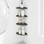 vidaXL Étagère flottante avec étagère 4 Pièces Vert olive 18 x 18 x 2 cm