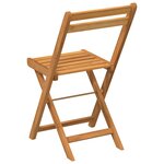 vidaXL Chaises de bistrot pliantes lot de 4 bois d'acacia solide