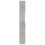 vidaXL Armoire salle de bain Gris béton 32x25 5x190 cm Bois ingénierie