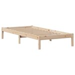 vidaXL Cadre de lit sans matelas 100x200 cm bois massif de pin