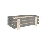 3 Lits Modulo Puzzle Gris Empilables 90x200 L 203 6 x Lg 93 8 x H 27 5 cm