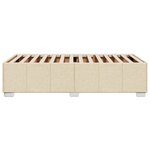 vidaXL Cadre de lit sans matelas crème 80x200 cm tissu