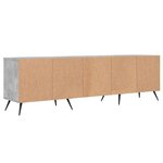 vidaXL Meuble TV gris béton 150x30x44 5 cm bois d'ingénierie