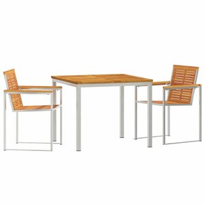 vidaXL Ensemble de salle à manger pour jardin 3 pc