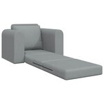 vidaXL Canapé-Lit Gris clair 98 x 71 x 83 cm tissu