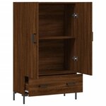 vidaXL Buffet haut chêne marron 69 5x31x115 cm bois d'ingénierie